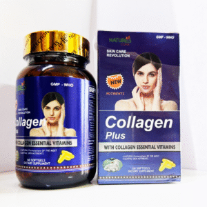 Nature’s Cure Collagen Plus – Collagen Supplement with Essential Vitamins | Skin Care, Anti-Aging & Radiant Glow Support | 60 Softgels