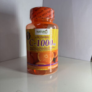 Nature’s Cure Ascorbic C-1000mg Gummies – Immune Support & Antioxidant Health | Orange Flavor | Vegetarian Vitamin C Supplement | 60 Gummies